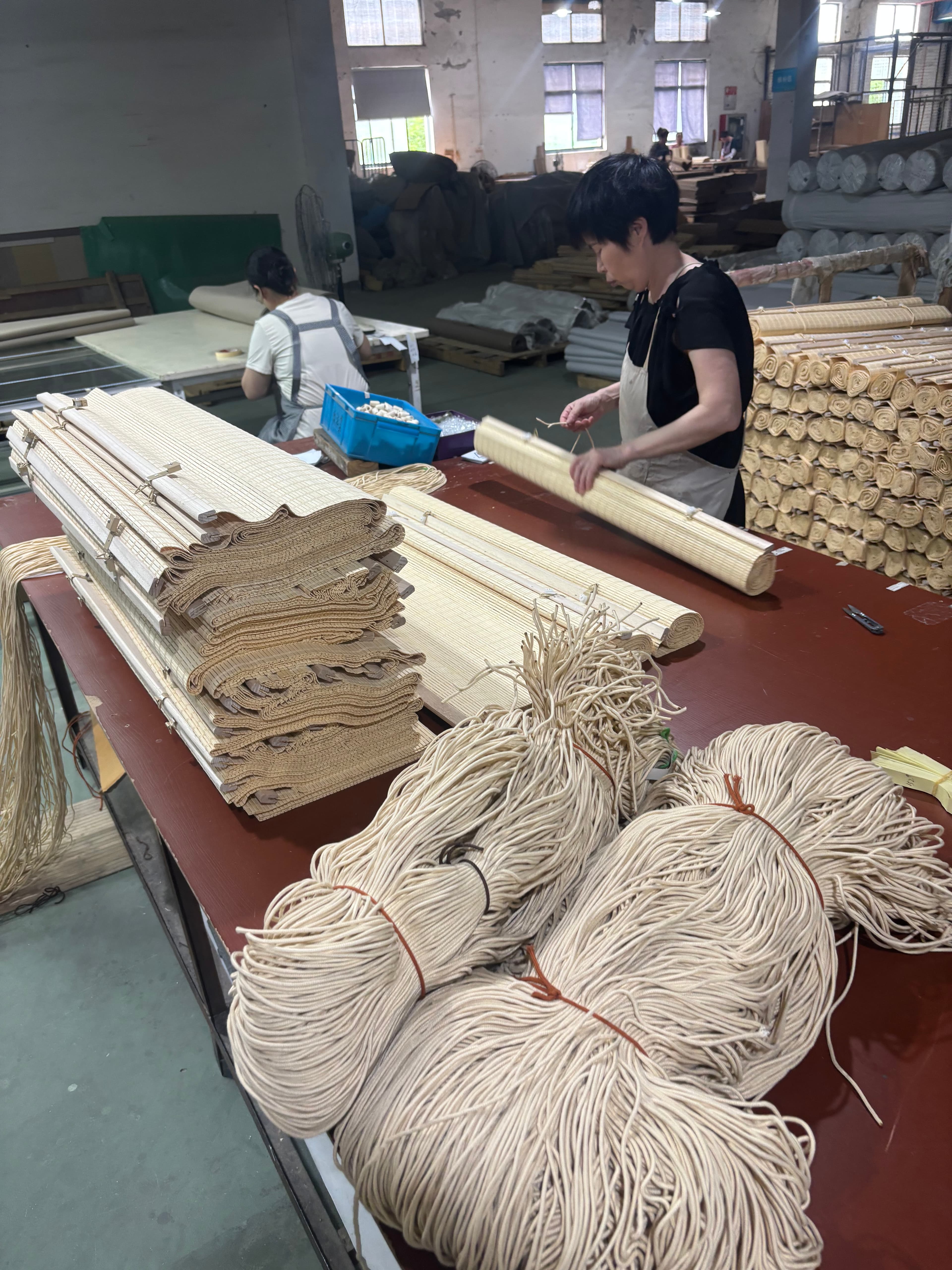 Bamboo blind assembly