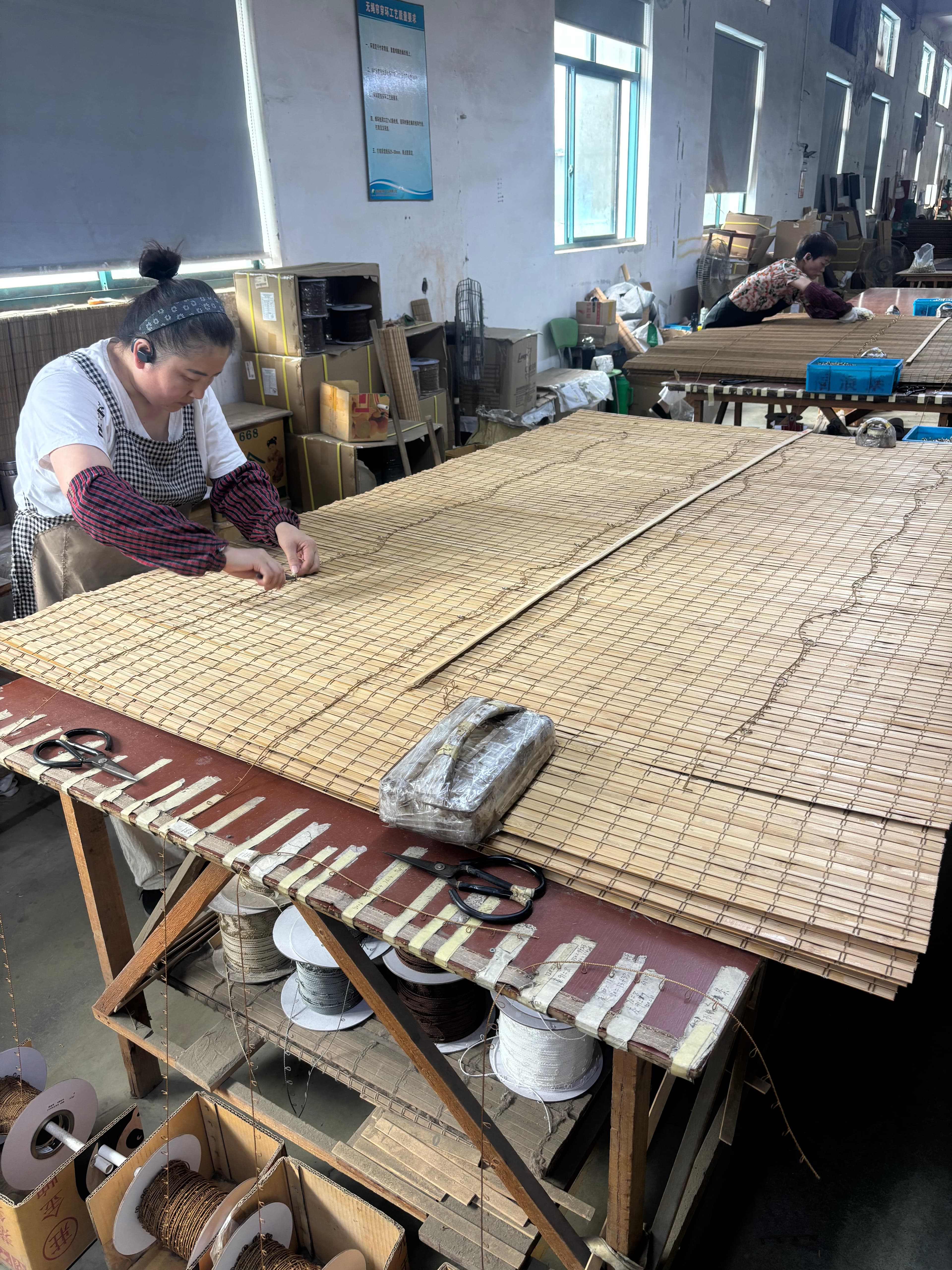 Hand weaving and finishing
